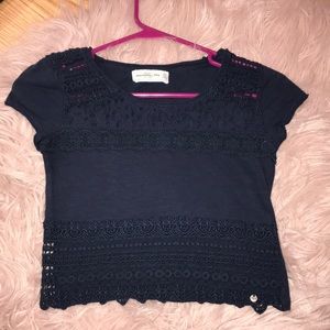 Abercrombie & Fitch lace crop top